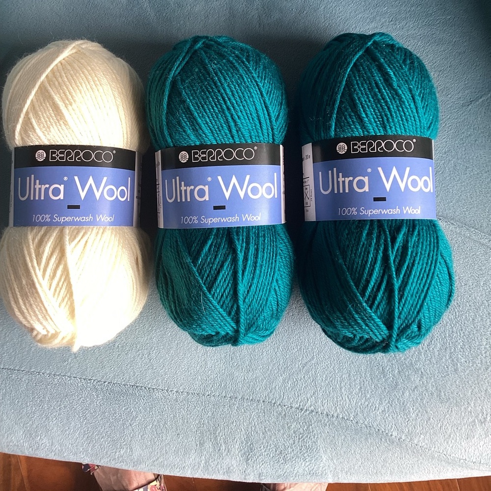 3 Skeins of Berroco Wool
100 %Super wash wool
